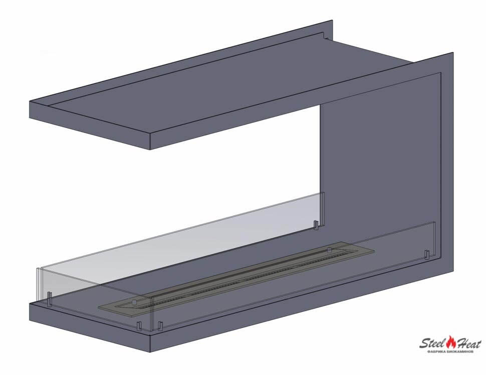 13399A Биокамин торцевой на заказ 13399A Биокамин торцевой на заказ