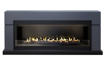 Линейный биокамин Firezo Lindos Графитово-серый, стандарт